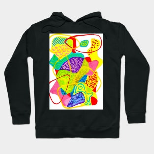 yellow abstract Hoodie